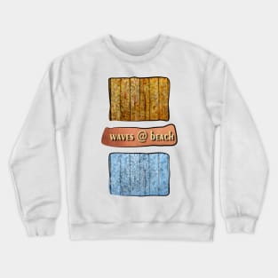 Wave @ Beach Crewneck Sweatshirt